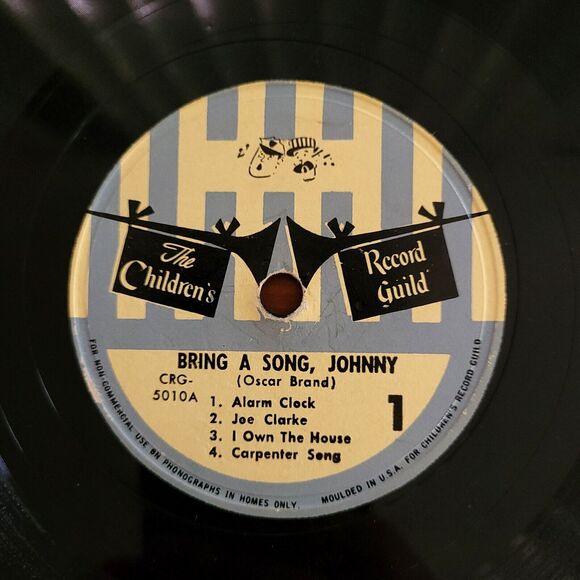 Oscar Brand 78 Bring A Song, Johnny! on CRG-5010 G+ Childrens 1951 - Picture 1 of 3